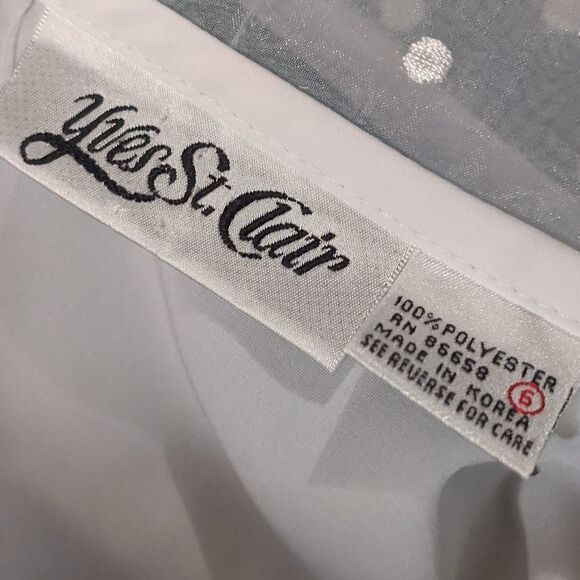VINTAGE SIZE 6 yves St Clair blouse - Picture 5 of 7